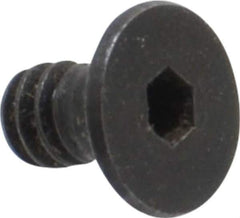 Holo-Krome - #6-32 UNC Hex Socket Drive, 82° Flat Screw - Alloy Steel, Black Oxide Finish, Fully Threaded, 1/4" OAL - Eagle Tool & Supply