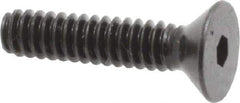 Holo-Krome - #6-32 UNC Hex Socket Drive, 82° Flat Screw - Alloy Steel, Black Oxide Finish, Fully Threaded, 5/8" OAL - Eagle Tool & Supply