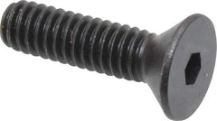 Holo-Krome - #8-32 UNC Hex Socket Drive, 82° Flat Screw - Alloy Steel, Black Oxide Finish, Fully Threaded, 5/8" OAL - Eagle Tool & Supply