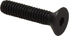 Holo-Krome - #8-32 UNC Hex Socket Drive, 82° Flat Screw - Alloy Steel, Black Oxide Finish, Fully Threaded, 3/4" OAL - Eagle Tool & Supply