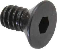 Holo-Krome - #10-24 UNC Hex Socket Drive, 82° Flat Screw - Alloy Steel, Black Oxide Finish, Fully Threaded, 3/8" OAL - Eagle Tool & Supply