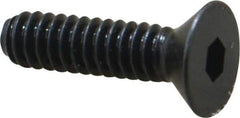 Holo-Krome - #10-24 UNC Hex Socket Drive, 82° Flat Screw - Alloy Steel, Black Oxide Finish, Fully Threaded, 3/4" OAL - Eagle Tool & Supply