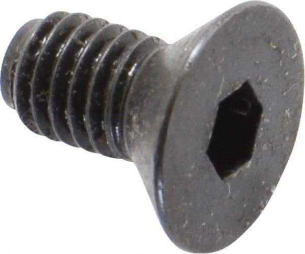 Holo-Krome - #10-32 UNF Hex Socket Drive, 82° Flat Screw - Alloy Steel, Black Oxide Finish, Fully Threaded, 3/8" OAL - Eagle Tool & Supply