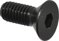Holo-Krome - #10-32 UNF Hex Socket Drive, 82° Flat Screw - Alloy Steel, Black Oxide Finish, Fully Threaded, 1/2" OAL - Eagle Tool & Supply