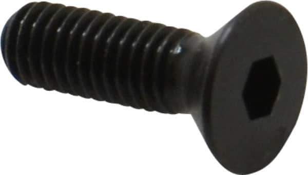 Holo-Krome - #10-32 UNF Hex Socket Drive, 82° Flat Screw - Alloy Steel, Black Oxide Finish, Fully Threaded, 5/8" OAL - Eagle Tool & Supply
