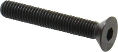 Holo-Krome - #10-32 UNF Hex Socket Drive, 82° Flat Screw - Alloy Steel, Black Oxide Finish, Fully Threaded, 1-1/4" OAL - Eagle Tool & Supply