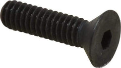 Holo-Krome - 1/4-20 UNC Hex Socket Drive, 82° Flat Screw - Alloy Steel, Black Oxide Finish, Fully Threaded, 1" OAL - Eagle Tool & Supply