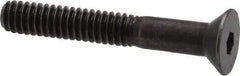 Holo-Krome - 1/4-20 UNC Hex Socket Drive, 82° Flat Screw - Alloy Steel, Black Oxide Finish, Partially Threaded, 1-3/4" OAL - Eagle Tool & Supply