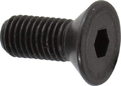 Holo-Krome - 1/4-28 UNF Hex Socket Drive, 82° Flat Screw - Alloy Steel, Black Oxide Finish, Fully Threaded, 5/8" OAL - Eagle Tool & Supply