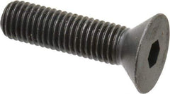 Holo-Krome - 1/4-28 UNF Hex Socket Drive, 82° Flat Screw - Alloy Steel, Black Oxide Finish, Fully Threaded, 1" OAL - Eagle Tool & Supply