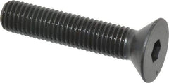 Holo-Krome - 1/4-28 UNF Hex Socket Drive, 82° Flat Screw - Alloy Steel, Black Oxide Finish, Fully Threaded, 1-1/4" OAL - Eagle Tool & Supply