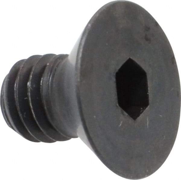 Holo-Krome - 5/16-18 UNC Hex Socket Drive, 82° Flat Screw - Alloy Steel, Black Oxide Finish, Fully Threaded, 1/2" OAL - Eagle Tool & Supply