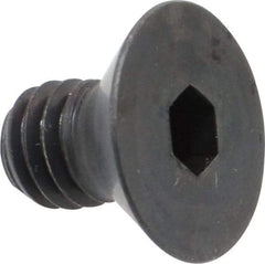 Holo-Krome - 5/16-18 UNC Hex Socket Drive, 82° Flat Screw - Alloy Steel, Black Oxide Finish, Fully Threaded, 1/2" OAL - Eagle Tool & Supply