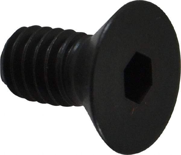Holo-Krome - 5/16-18 UNC Hex Socket Drive, 82° Flat Screw - Alloy Steel, Black Oxide Finish, Fully Threaded, 5/8" OAL - Eagle Tool & Supply
