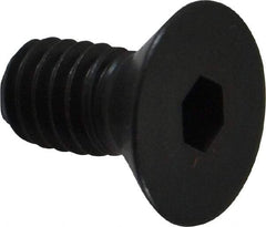 Holo-Krome - 5/16-18 UNC Hex Socket Drive, 82° Flat Screw - Alloy Steel, Black Oxide Finish, Fully Threaded, 5/8" OAL - Eagle Tool & Supply