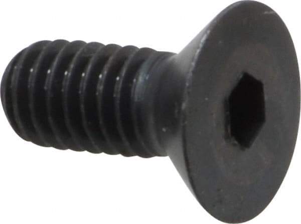 Holo-Krome - 5/16-18 UNC Hex Socket Drive, 82° Flat Screw - Alloy Steel, Black Oxide Finish, Fully Threaded, 3/4" OAL - Eagle Tool & Supply