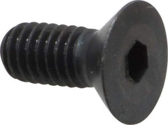 Holo-Krome - 5/16-18 UNC Hex Socket Drive, 82° Flat Screw - Alloy Steel, Black Oxide Finish, Fully Threaded, 3/4" OAL - Eagle Tool & Supply