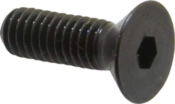 Holo-Krome - 5/16-18 UNC Hex Socket Drive, 82° Flat Screw - Alloy Steel, Black Oxide Finish, Fully Threaded, 1" OAL - Eagle Tool & Supply