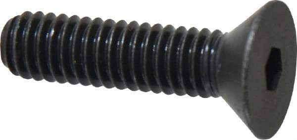 Holo-Krome - 5/16-18 UNC Hex Socket Drive, 82° Flat Screw - Alloy Steel, Black Oxide Finish, Fully Threaded, 1-1/4" OAL - Eagle Tool & Supply