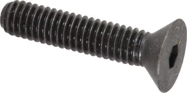 Holo-Krome - 5/16-18 UNC Hex Socket Drive, 82° Flat Screw - Alloy Steel, Black Oxide Finish, Fully Threaded, 1-1/2" OAL - Eagle Tool & Supply