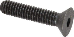 Holo-Krome - 5/16-18 UNC Hex Socket Drive, 82° Flat Screw - Alloy Steel, Black Oxide Finish, Fully Threaded, 1-1/2" OAL - Eagle Tool & Supply