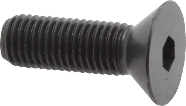 Holo-Krome - 5/16-24 UNF Hex Socket Drive, 82° Flat Screw - Alloy Steel, Black Oxide Finish, Fully Threaded, 1" OAL - Eagle Tool & Supply
