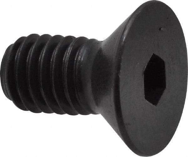 Holo-Krome - 3/8-16 UNC Hex Socket Drive, 82° Flat Screw - Alloy Steel, Black Oxide Finish, Fully Threaded, 3/4" OAL - Eagle Tool & Supply