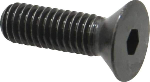 Holo-Krome - 3/8-16 UNC Hex Socket Drive, 82° Flat Screw - Alloy Steel, Black Oxide Finish, Fully Threaded, 1-1/4" OAL - Eagle Tool & Supply