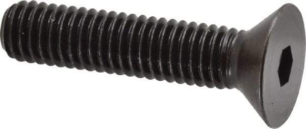 Holo-Krome - 3/8-16 UNC Hex Socket Drive, 82° Flat Screw - Alloy Steel, Black Oxide Finish, Fully Threaded, 1-3/4" OAL - Eagle Tool & Supply