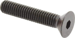 Holo-Krome - 3/8-16 UNC Hex Socket Drive, 82° Flat Screw - Alloy Steel, Black Oxide Finish, Fully Threaded, 2" OAL - Eagle Tool & Supply
