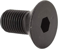 Holo-Krome - 3/8-24 UNF Hex Socket Drive, 82° Flat Screw - Alloy Steel, Black Oxide Finish, Fully Threaded, 3/4" OAL - Eagle Tool & Supply