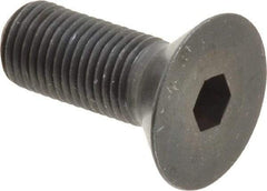 Holo-Krome - 3/8-24 UNF Hex Socket Drive, 82° Flat Screw - Alloy Steel, Black Oxide Finish, Fully Threaded, 1" OAL - Eagle Tool & Supply
