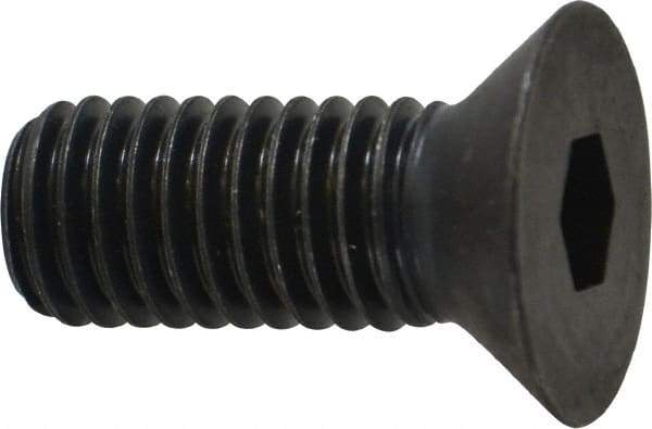 Holo-Krome - 1/2-13 UNC Hex Socket Drive, 82° Flat Screw - Alloy Steel, Black Oxide Finish, Fully Threaded, 1-1/4" OAL - Eagle Tool & Supply