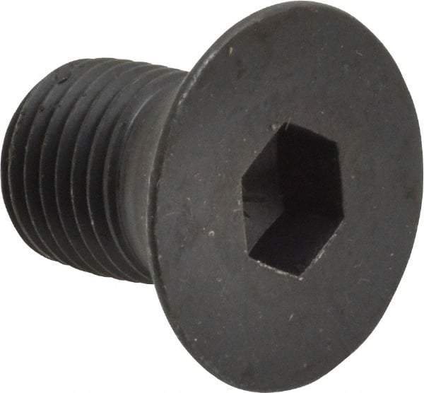 Holo-Krome - 1/2-20 UNF Hex Socket Drive, 82° Flat Screw - Alloy Steel, Black Oxide Finish, Fully Threaded, 3/4" OAL - Eagle Tool & Supply