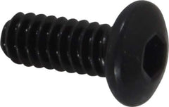 Holo-Krome - #10-24 UNC Hex Socket Drive, Button Screw - Alloy Steel, Black Oxide Finish, Fully Threaded, 1/2" Length Under Head - Eagle Tool & Supply