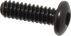Holo-Krome - #10-24 UNC Hex Socket Drive, Button Screw - Alloy Steel, Black Oxide Finish, Fully Threaded, 5/8" Length Under Head - Eagle Tool & Supply