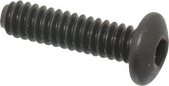 Holo-Krome - #10-24 UNC Hex Socket Drive, Button Screw - Alloy Steel, Black Oxide Finish, Fully Threaded, 3/4" Length Under Head - Eagle Tool & Supply