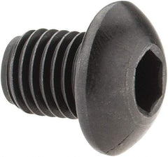 Holo-Krome - 5/16-24 UNF Hex Socket Drive, Button Screw - Alloy Steel, Black Oxide Finish, Fully Threaded, 3/8" Length Under Head - Eagle Tool & Supply