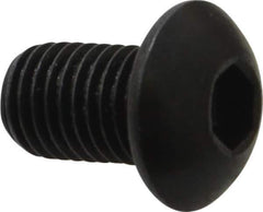 Holo-Krome - 5/16-24 UNF Hex Socket Drive, Button Screw - Alloy Steel, Black Oxide Finish, Fully Threaded, 1/2" Length Under Head - Eagle Tool & Supply