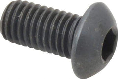 Holo-Krome - 1/2-13 UNC Hex Socket Drive, Button Screw - Alloy Steel, Black Oxide Finish, Fully Threaded, 1" Length Under Head - Eagle Tool & Supply