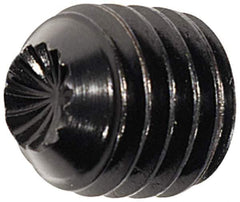 Holo-Krome - 5/16-18 UNC, 3/4" OAL, Internal Knurl Point Set Screw - Grade ASTM F912 Alloy Steel, 5/32" Key - Eagle Tool & Supply