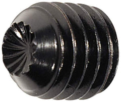 Holo-Krome - 1/2-13 UNC, 1/2" OAL, Internal Knurl Point Set Screw - Grade 8 Alloy Steel, 1/4" Key - Eagle Tool & Supply