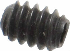 Holo-Krome - #6-32 UNC, 3/16" OAL, Internal Knurl Point Set Screw - Grade 8 Alloy Steel, 1/16" Key - Eagle Tool & Supply