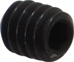 Holo-Krome - #8-32 UNC, 3/16" OAL, Internal Knurl Point Set Screw - Grade 8 Alloy Steel, 5/64" Key - Eagle Tool & Supply