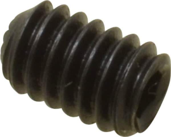 Holo-Krome - #8-32 UNC, 1/4" OAL, Internal Knurl Point Set Screw - Grade 8 Alloy Steel, 5/64" Key - Eagle Tool & Supply