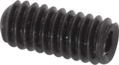 Holo-Krome - #8-32 UNC, 3/8" OAL, Internal Knurl Point Set Screw - Grade 8 Alloy Steel, 5/64" Key - Eagle Tool & Supply