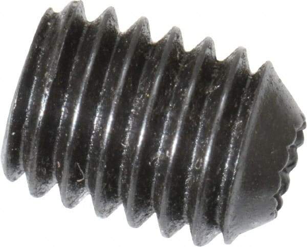 Holo-Krome - #10-32 UNF, 1/4" OAL, Internal Knurl Point Set Screw - Grade 8 Alloy Steel, 3/32" Key - Eagle Tool & Supply