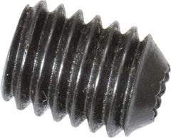 Holo-Krome - #10-32 UNF, 1/4" OAL, Internal Knurl Point Set Screw - Grade 8 Alloy Steel, 3/32" Key - Eagle Tool & Supply