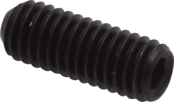 Holo-Krome - #10-32 UNF, 1/2" OAL, Internal Knurl Point Set Screw - Grade 8 Alloy Steel, 3/32" Key - Eagle Tool & Supply
