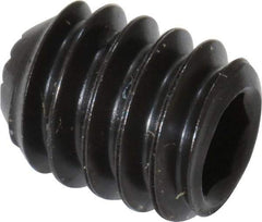 Holo-Krome - 1/4-20 UNC, 5/16" OAL, Internal Knurl Point Set Screw - Grade 8 Alloy Steel, 1/8" Key - Eagle Tool & Supply